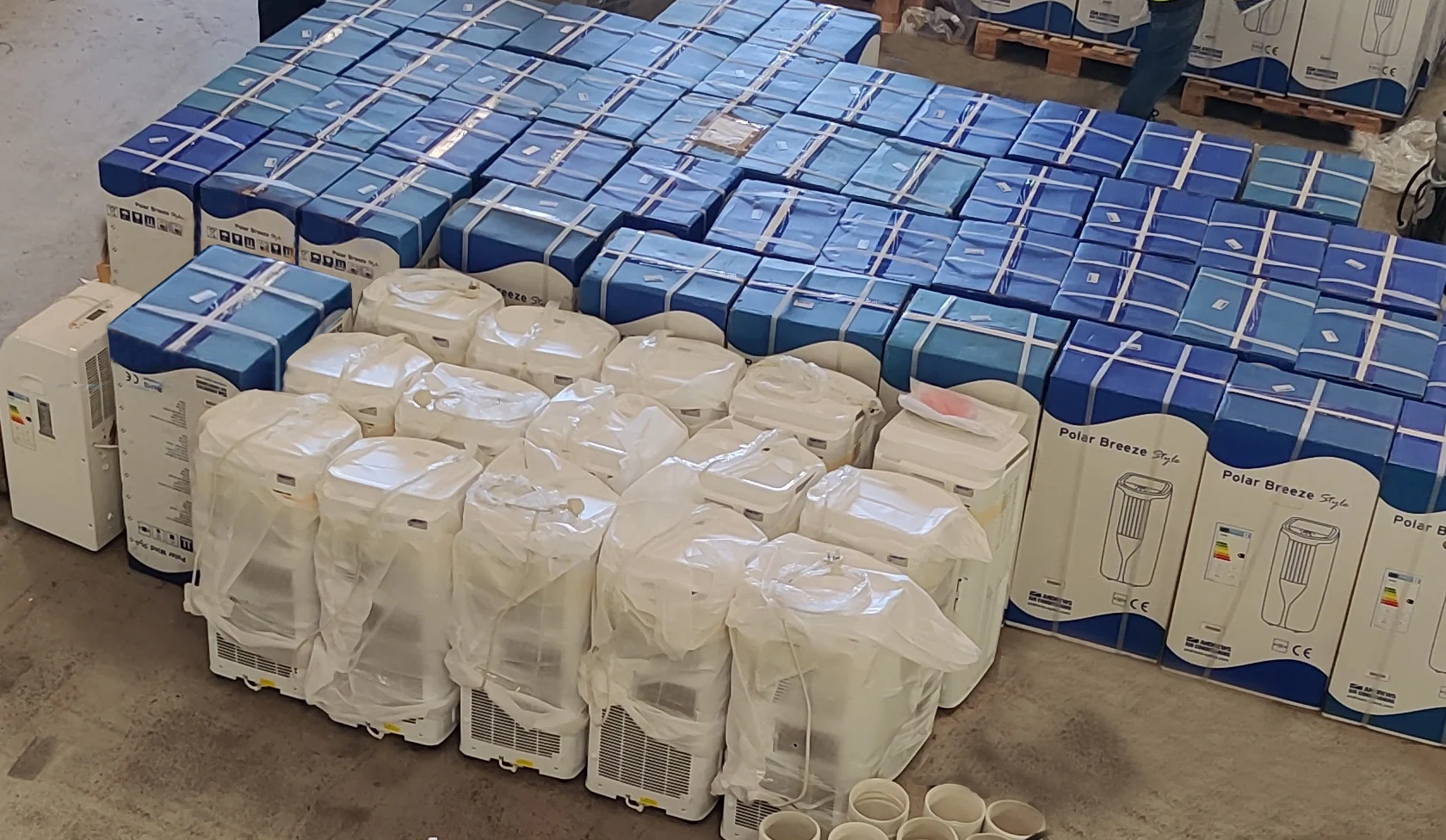 Andrews Sykes engineers delivering Polar Wind portable air conditioning units to the Marriott Hotel in Central London