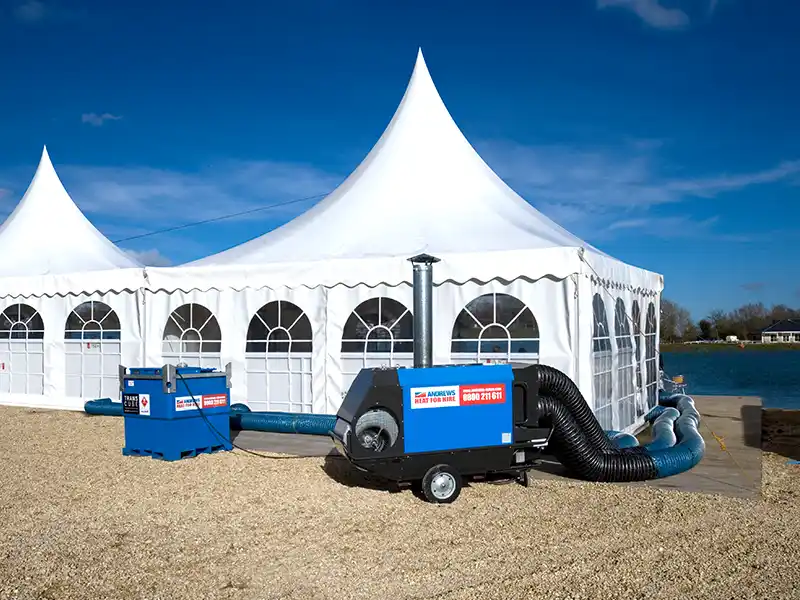 Temporary outdoor heating