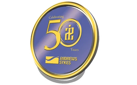 Andrews Sykes 50th anniversary logo