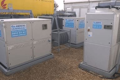 Andrews Sykes emergency chiller hire equipment supporting dairy and poultry temperature control during summer