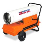 MODEL 40 43kW direct fired portable oil heater